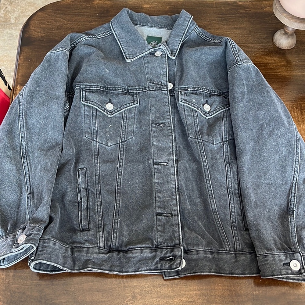 Black jean jacket
